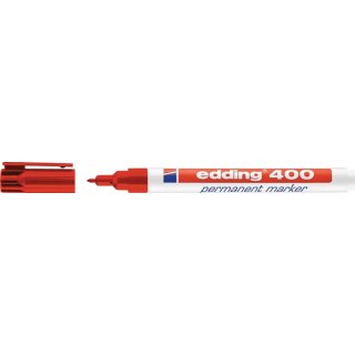 Permanentmarker 400 rot Strich-B.1mm Rundspitze EDDING