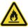 Warnzeichen ASR A1.3/DIN EN ISO 7010 200mm Warnung feuergefährliche Stoffe Ku.
