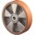 Ersatzrad D.80mm Trgf.120kg Guß-PU Achs-D.12mm Nabenl.20mm BS ROLLEN