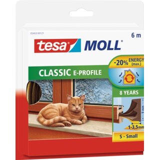 Fenster-/Türmoll tesamoll® 5463 B9mmxH4mmxL6m braun TESA