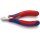 Elektronikseitenschneider L.115mm Form 1 Facette ja 2K-Hülle spiegelpol.KNIPEX