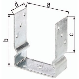U-Pfostenträger ETA-10/0210 101x150x100x60mm TZN z.Aufschr.GAH