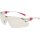 Schutzbrille 506 UP EN 166,EN 170 Bügel weiß rosa,Scheibe klar PC UNIVET