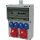 Kunststoffwandverteiler Verschraubung M32 1xCEE 32 A,1xCEE 16 A,4x230V