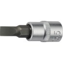 Steckschlüsseleinsatz 1/4 Zoll Schlitz 4mm L.32mm...