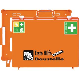 Erste Hilfe Koffer Beruf SPEZIAL Baustelle B400xH300xT150ca.mm orange SHNGEN