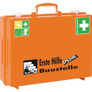 Erste Hilfe Koffer Beruf SPEZIAL Baustelle B400xH300xT150ca.mm orange SHNGEN