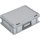 Ku.-Koffer L400xB300xH133mm PP 1 Griff Schiebeverschluss grau 10l