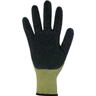 Handschuhe Gr.7 gelb/schwarz EN 388 PSA II Nyl.m.Naturlatex ASATEX