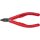 Elektron.Seitenschneider L.125mm m.Facette KNIPEX m.Klemme