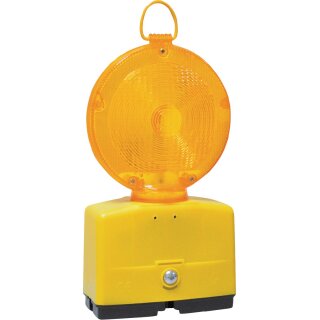 Baustellenleuchte Nitra-LED gelb Linsen-Ø 180 mm Leuchtenkopf drehbar