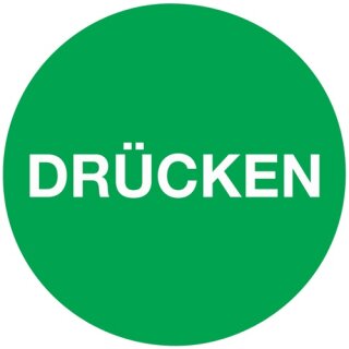 Türaufkleber D.50 LxB Drücken Folie selbstkl.