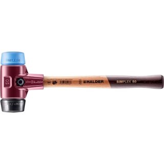 Schonhaer SIMPLEX L350 Kopf-D.50 weich/mittelh.HO TPE-soft blau/Gu.sch