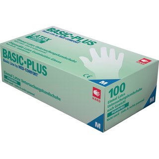 Einw.-Handsch.Basic Plus Gr.XL hellbeige Latex EN 455 PSA I 100 St./Box AMPRI