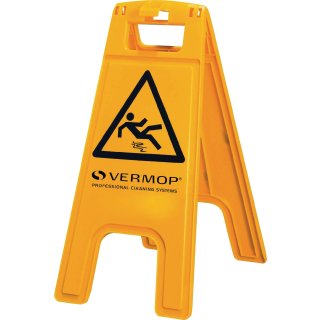 Warnschild Achtung Rutschgefahr B 280xH 580mm gelb/schwarz VERMOP