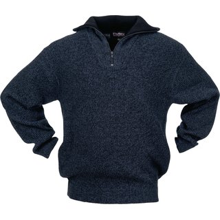 Pullover Gr.XXL schwarz/blau-meliert