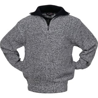 Pullover Gr.XXL schwarz/wei-meliert