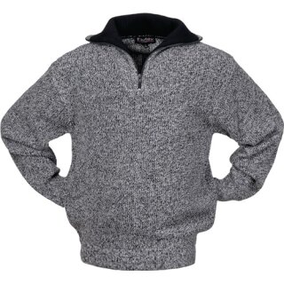 Pullover Gr.L schwarz/weiß-meliert