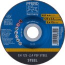 Trennscheibe PSF STEEL D125x2,4mm gekr.STA Bohr.22,23mm...