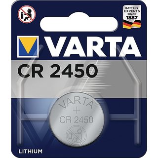 Knopfzelle Electronics 3 V 570 mAh CR2450 24,5x5mm VARTA