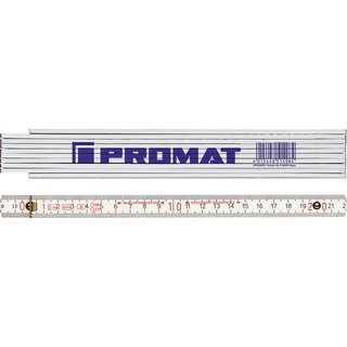 Gliedermastab L.2m mm/cm EG III Buche wei PROMAT