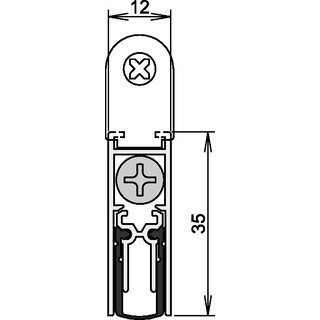 Trdichtung Doppeldicht M-12/35 1-392 1-s.L.1083mm Alu.silberf.HLT ATHMER