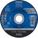 Schruppscheibe SG STEEL D125xS7,2mm gekr.STA Bohr.22,23mm...