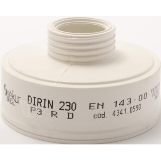 Partikelschraubfilter DIRIN 230 EN 143, DIN EN 148-1 P3R D f.40 00 370 800+ -801