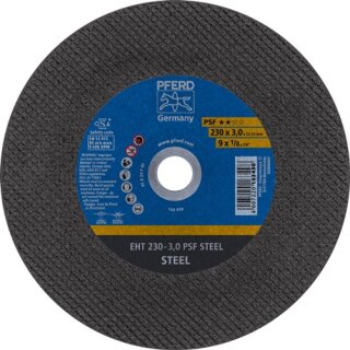 Trennschleifscheibe EHT 230-3,0 A 24 P PSF/22,23 D.230xB.3xH.22,23mm Korn-Gr.24