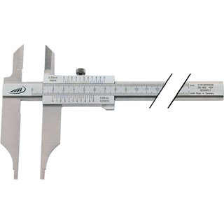 Werkstattmessschieber DIN 862 300mm m.Spitzen parallaxfrei