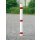 Sperrpfosten STA rot-weiß D.76mm z.Bet.m.Spitzkappe URBANUS
