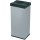 Großraumabfallbox 60l Stahl silber H720xB340xT260mm m.Schwingdeckel