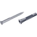 Schraubenset 11602 4,5x60mm STA verz.m.Dübeln...