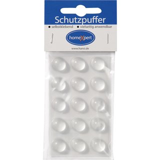 Schutzpuffer Clear 16mm Ku.transp.Linse selbstkl.