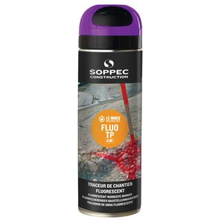 Baustellenmarkierspray FLUO TP leuchtviolett 500 ml Spraydose SOPPEC