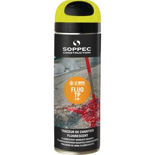 Baustellenmarkierspray FLUO TP leuchtgelb 500 ml Spraydose SOPPEC