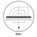 Messskala Tech-Line Skala-D.25/2,5mm Duo-Skala 1-Standard...