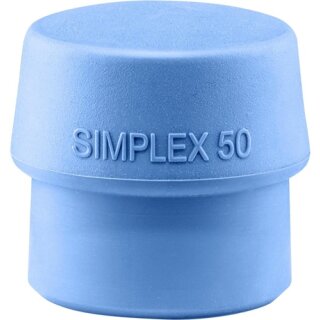 Schonhammerkopf SIMPLEX Kopf-Ø 50mm TPE-soft blau weich HALDER