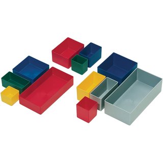 Einsatzkasten 99x99x40mm blau PS f.Schubalden u.Sortimensksten LA-KA-PE