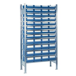 Steckregal H2000xB1000xT500mm Anbauregal 12 Stahlböden 32 x 8,16 x 9