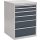 Schubladenschrank H1019xB705xT736mm lichtgrau/grau 6 Schubl.Vollauszug