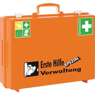 Erste Hilfe Koffer Beruf SPEZIAL Verwaltung B400xH300xT150ca.mm orange SHNGEN