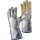 Hitzeschutzhandschuhe 5-Finger Universalgröße gelb/silber m.alumin.Preox-Aramid