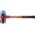 Schonhammer SIMPLEX L.405mm Kopf-D.60mm weich/mittelh.HO TPE-soft blau/Gu.schw.