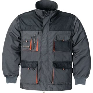 Herrenjacke Gr.54 dunkelgrau/schwarz/orange