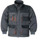 Herrenjacke Gr.52 dunkelgrau/schwarz/orange