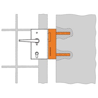 Schliekasten 147-40 f.E-ffner verz.z.Anschr.AMF