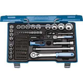 Steckschlüsselsatz 19 V20U-20 81tlg.1/4+1/2 Zoll 4-36mm Z.40/60 6/12-Kant GEDORE