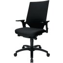 Bürodrehstuhl m.Autosynchrontechnik schwarz 420-550mm m.Lehnen Trgf.110kgTOPSTAR