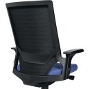 Bürodrehstuhl m.Autosynchrontechnik schwarz 420-550mm m.Lehnen Trgf.110kgTOPSTAR